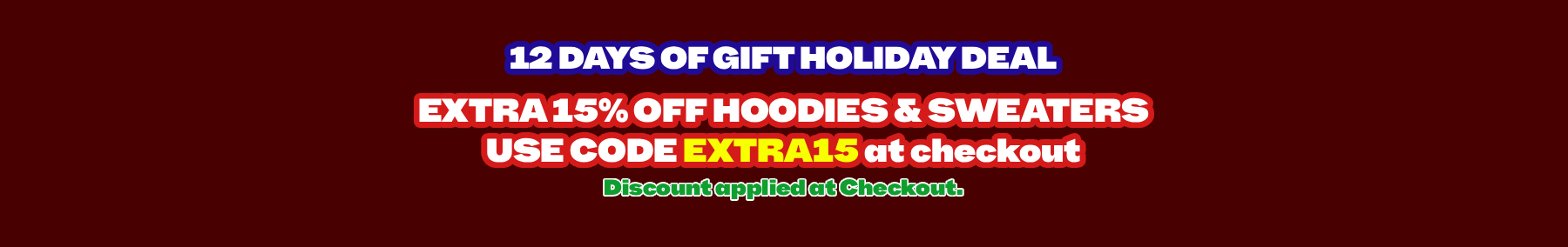Day 11: 12 Days of Gifts 2025 (Sweaters and Hoodies Extra 15% Off)