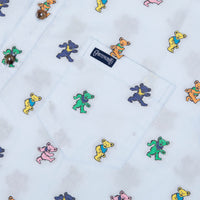 Grateful Dead Relaxed Woven Dancing Bear Short Sleeve Button Down - Section 119