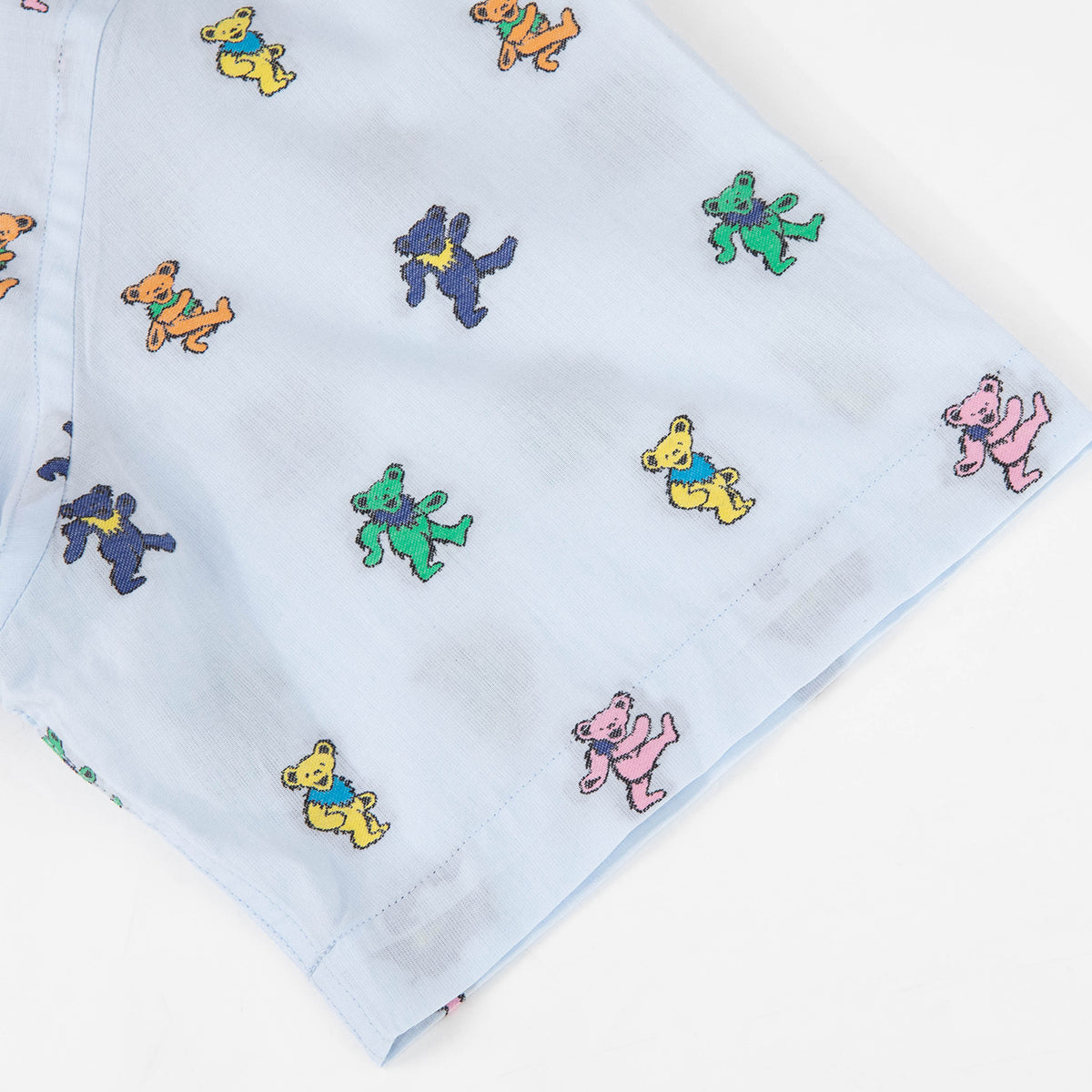 Grateful Dead Relaxed Woven Dancing Bear Short Sleeve Button Down - Section 119