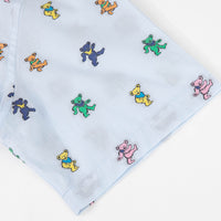 Grateful Dead Relaxed Woven Dancing Bear Short Sleeve Button Down - Section 119