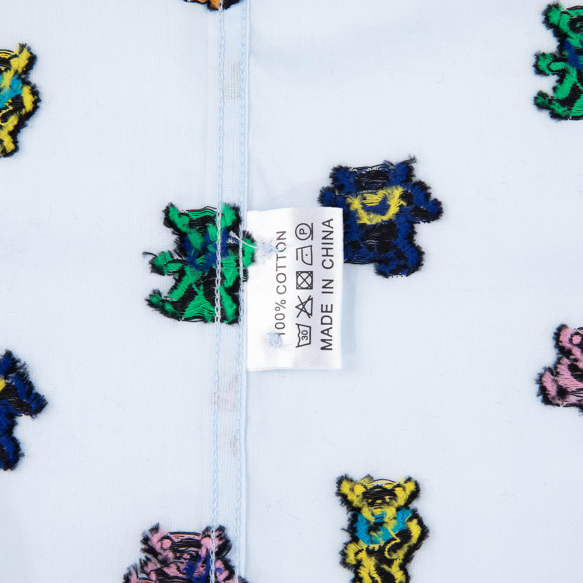 Grateful Dead Relaxed Woven Dancing Bear Short Sleeve Button Down - Section 119