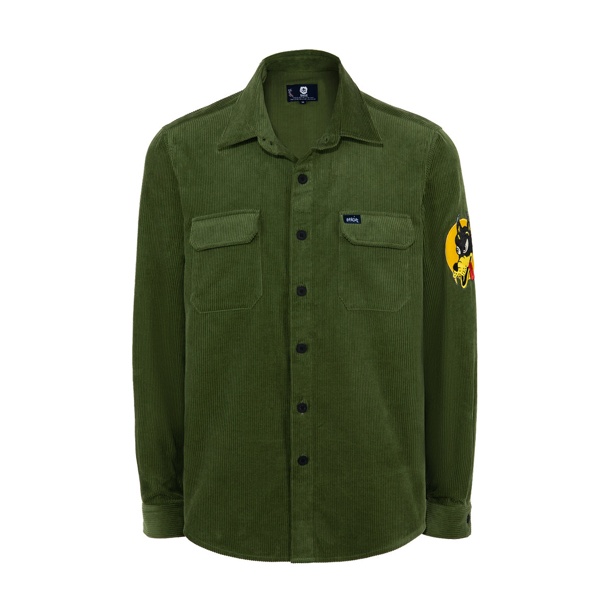 Jerry Garcia LSBD Corduroy Moss Green Garcia Logo and Wolf - Section 119