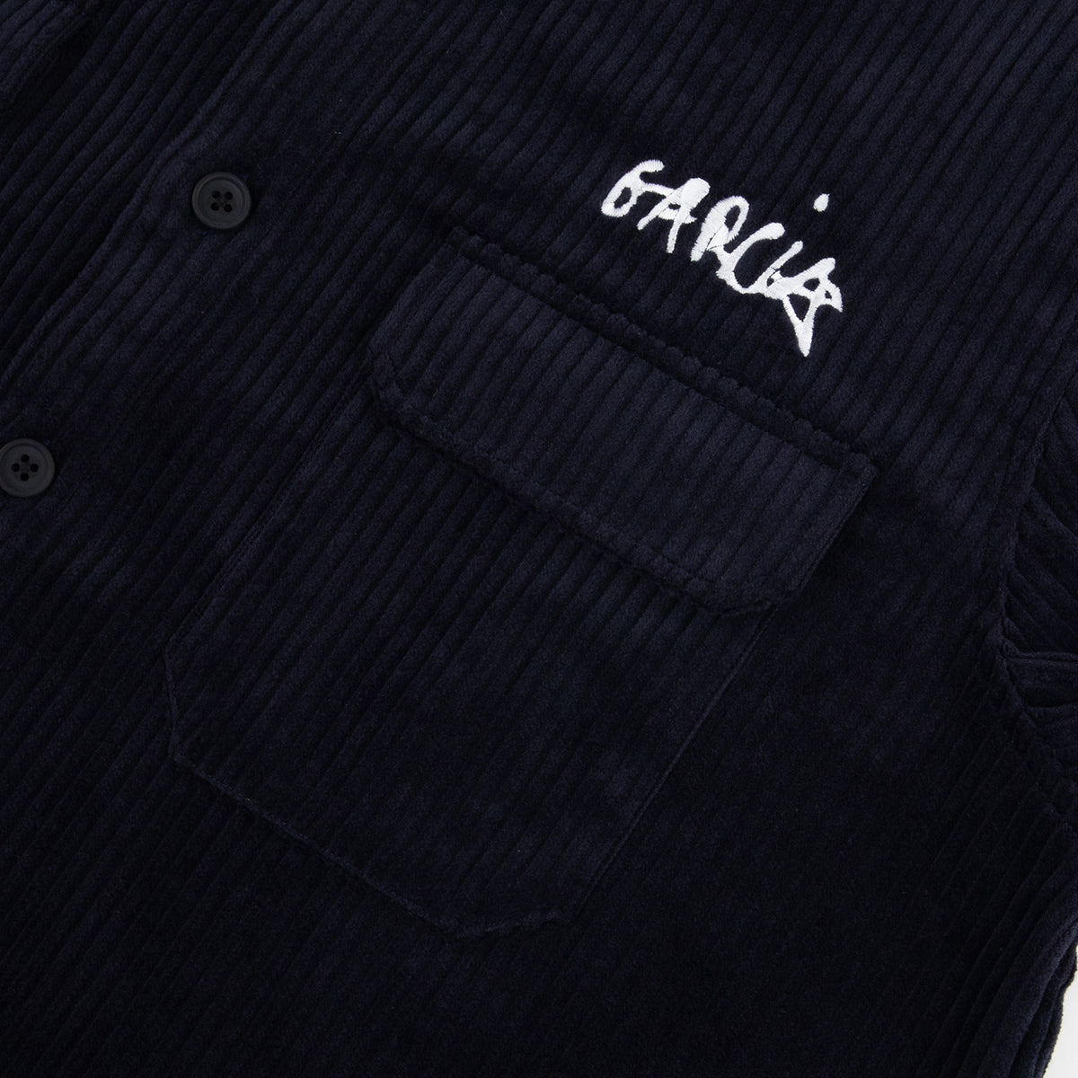 Jerry Garcia LSBD Corduroy Navy Garcia Logo and Wolf - Section 119