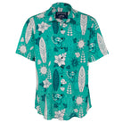 Grateful Dead Teal Snorkling Bear Relaxed Short Sleeve Button Down - Section 119