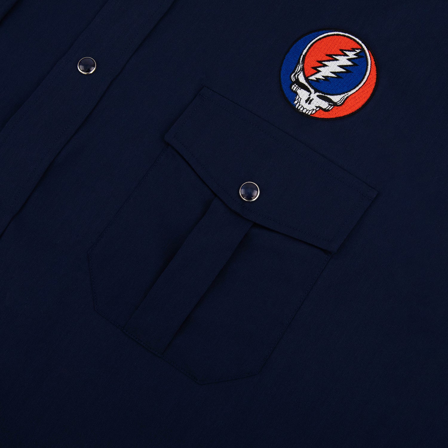 Grateful Dead Steal Your Face Mesh Button Down– Section 119