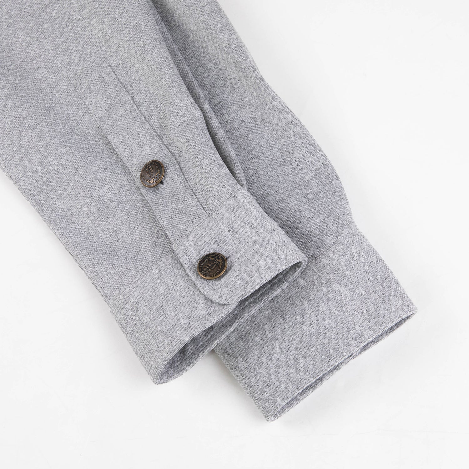 Grateful Dead Button Down Sweater Grey Stealie– Section 119