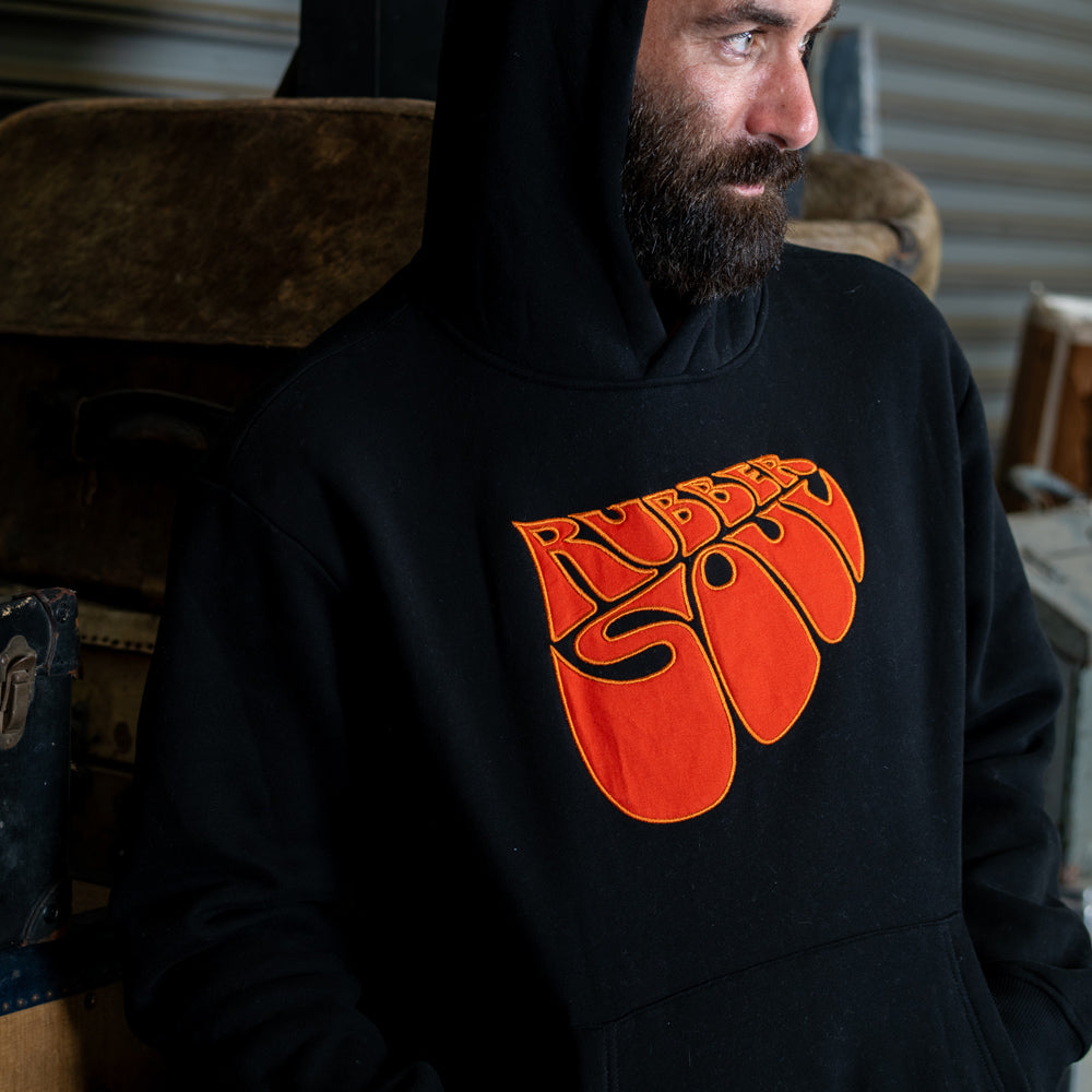SHIPS: 11/15 Beatles Premium Rubber Soul Tackle Twill Embroidery Hooded Fleece - Section 119