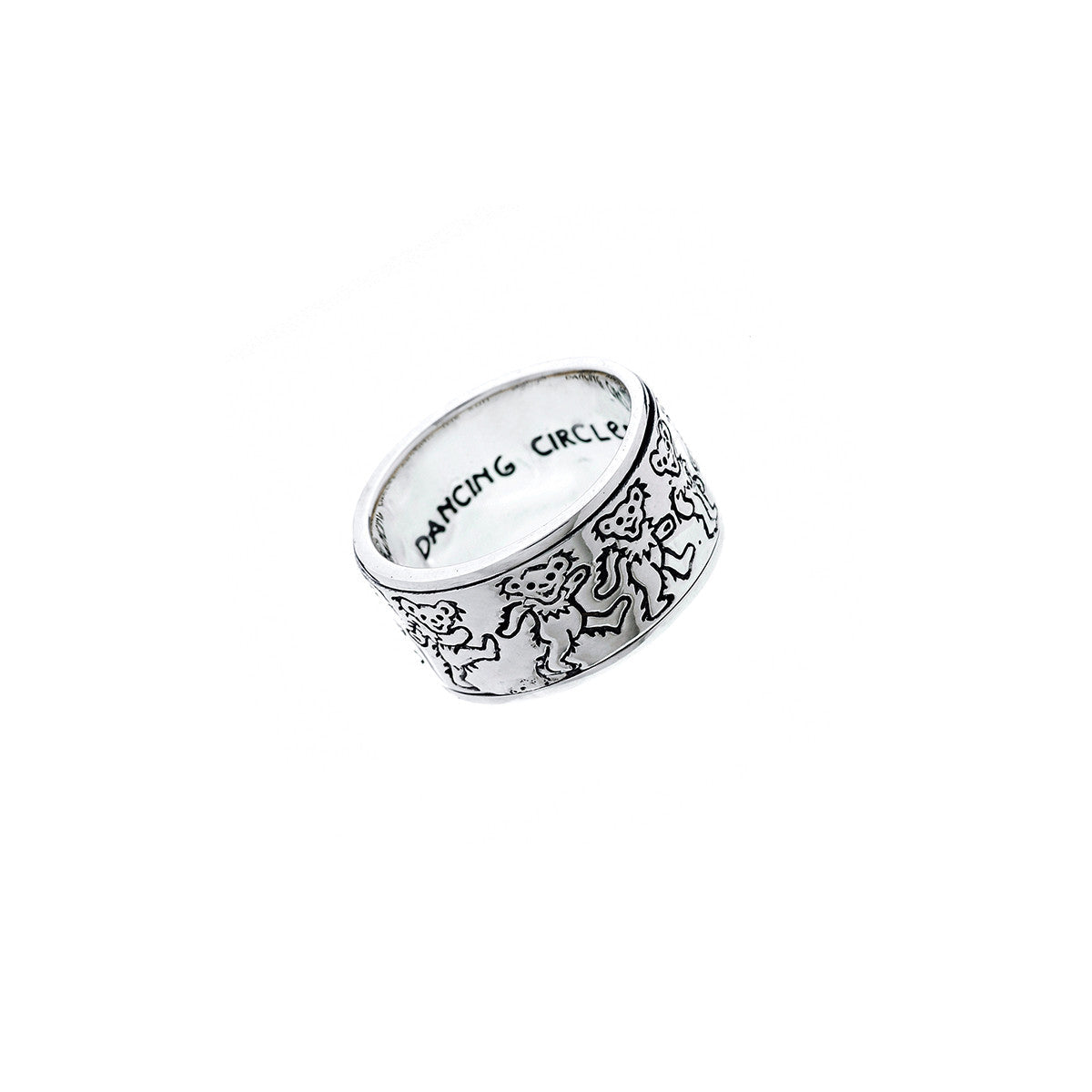 Grateful Dead | Ring | Dancing Bear Sterling Silver Spinner – Section 119