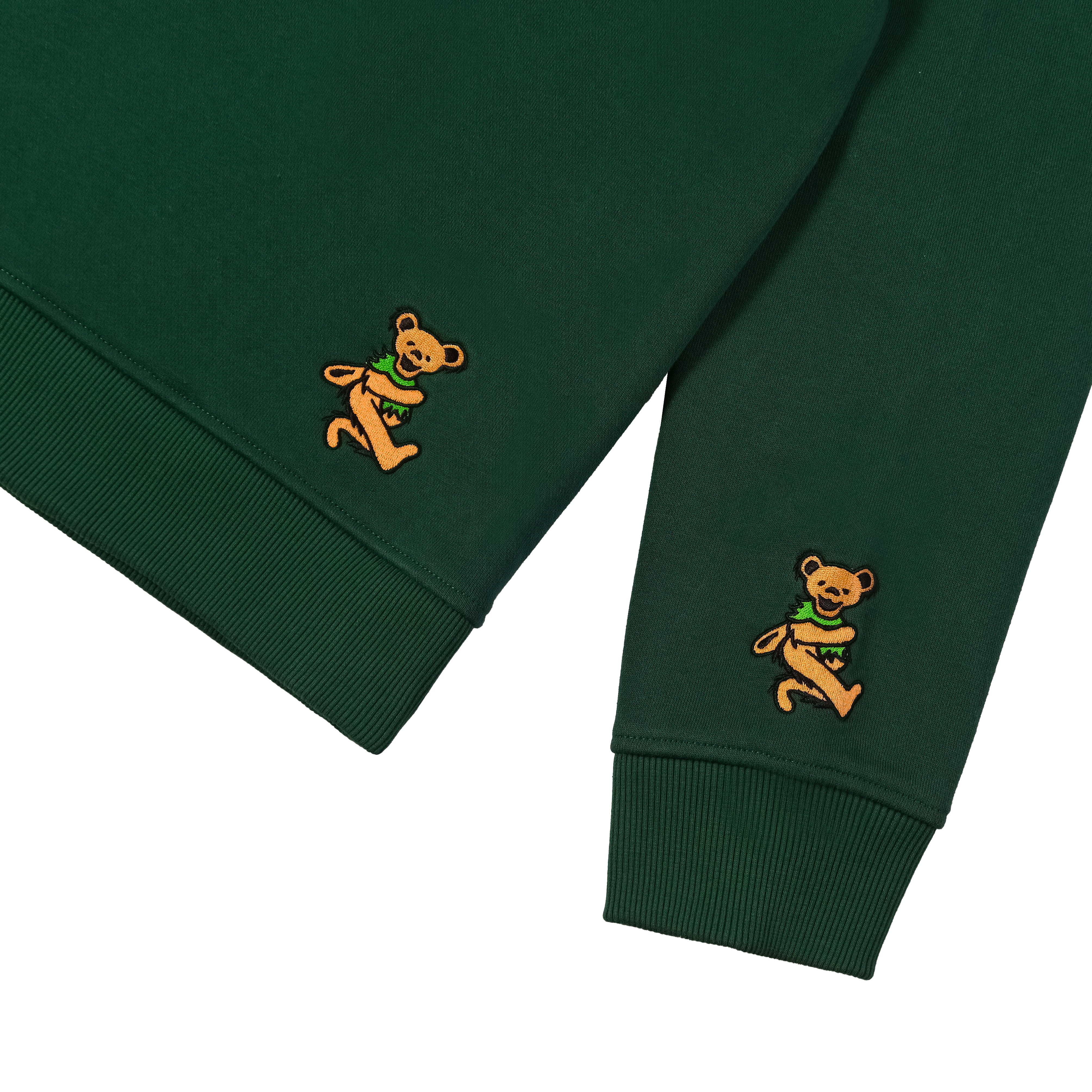 Grateful Dead | Classic Pullover Hoodie | Orange Bear in Green
