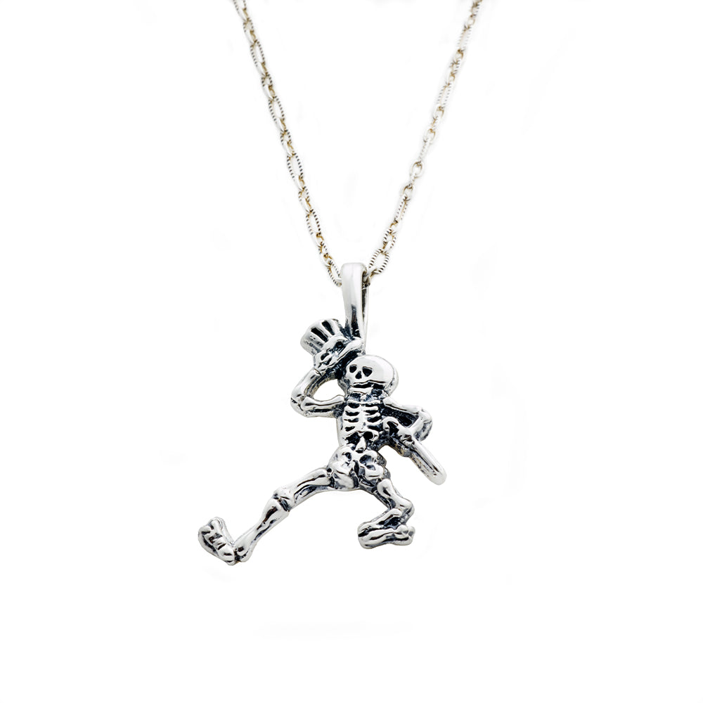 Grateful Dead | Sterling Silver Necklace | Dancing Skeletons