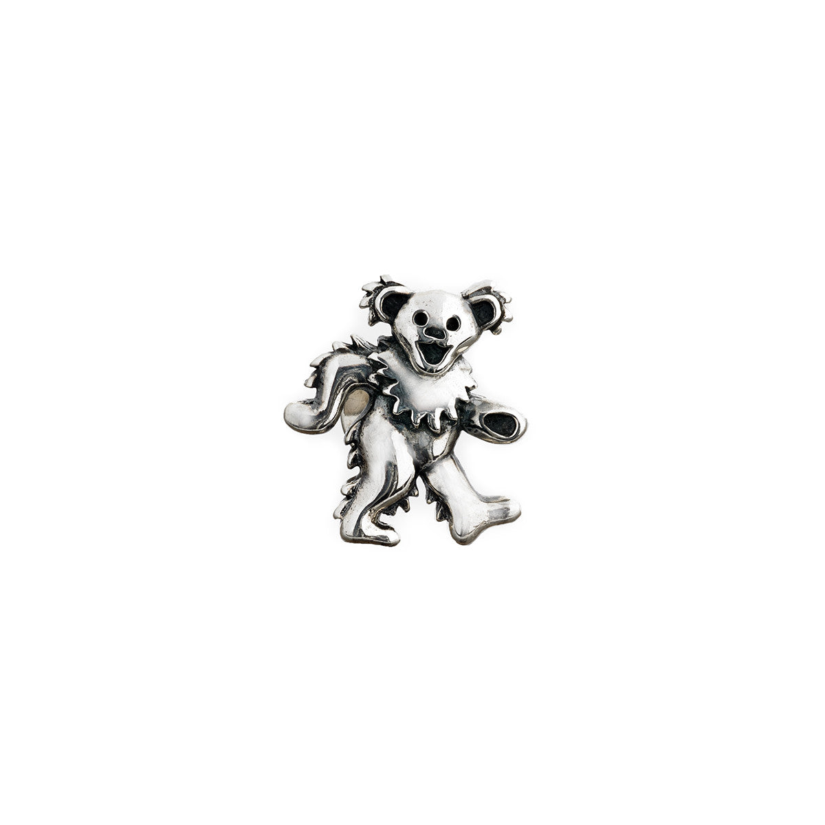 Grateful Dead | Sterling Silver Pin | Dancing Bear Sterling Silver