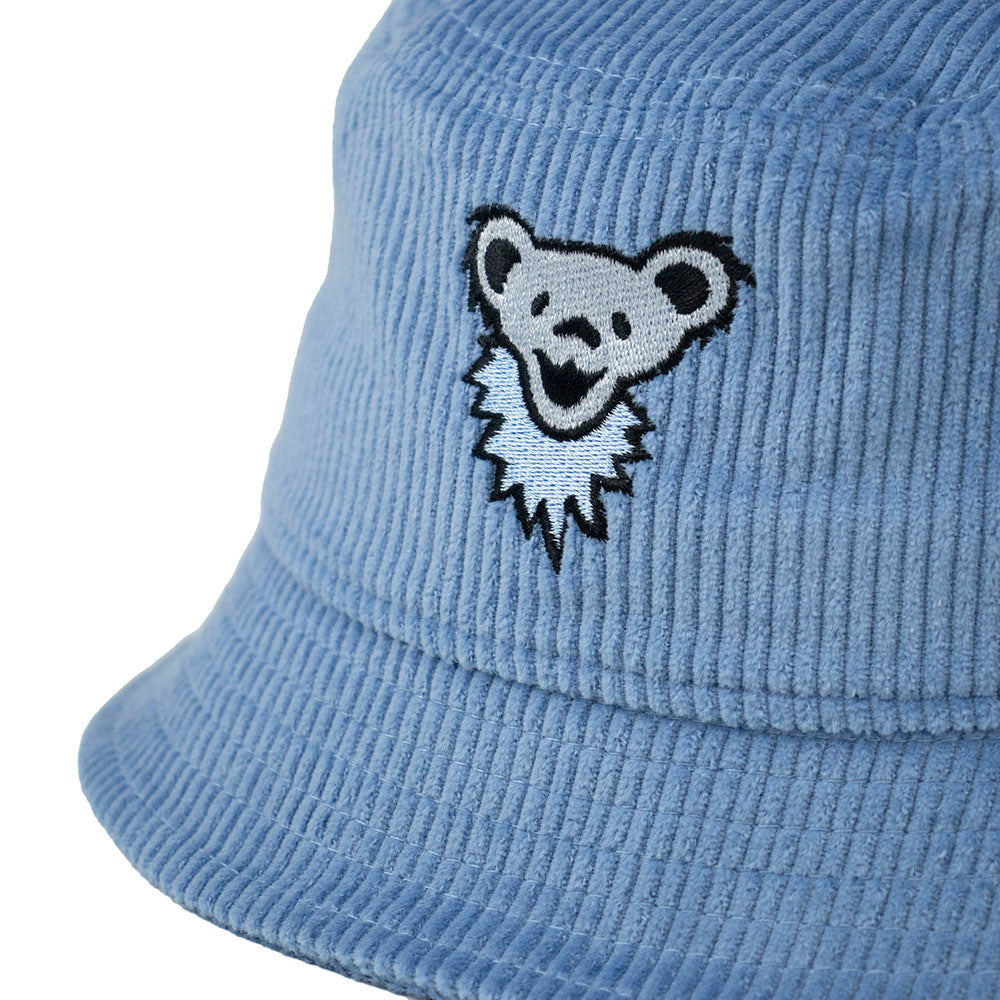 Grateful Dead | Corduroy Bucket Hat | Bear Light Blue Grateful Dead | Corduroy Bucket Hat | Bear Light Blue