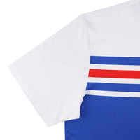 Grateful Dead Dry Fit Polo Stealie in Red White and Blue Stripes