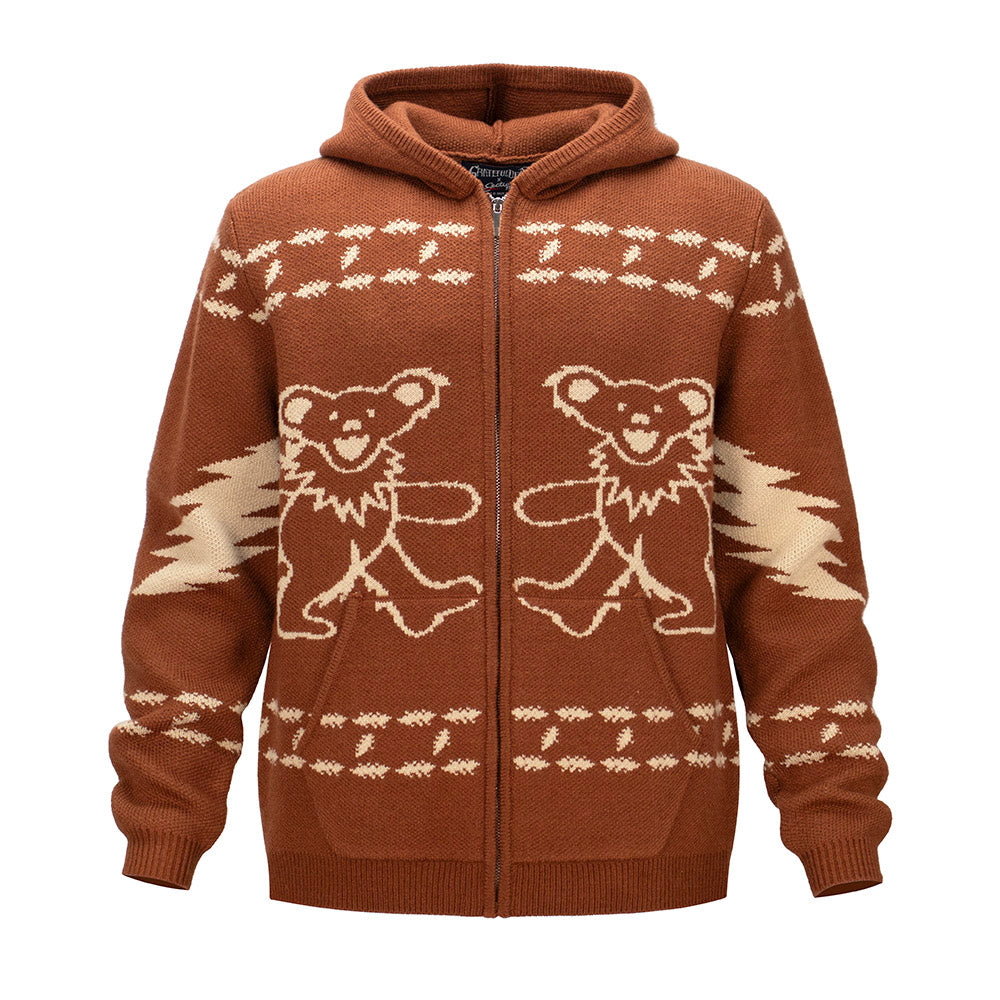 HAVE A GRATEFUL DAY★PEACE PATTERN WOOL新品 HAVE A GRATEFUL DAY #Peace Pattern Wool Knit Crew Brown