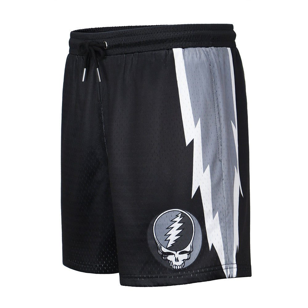 Grateful Dead Mesh Black & White Steal Your Face Shorts– Section 119