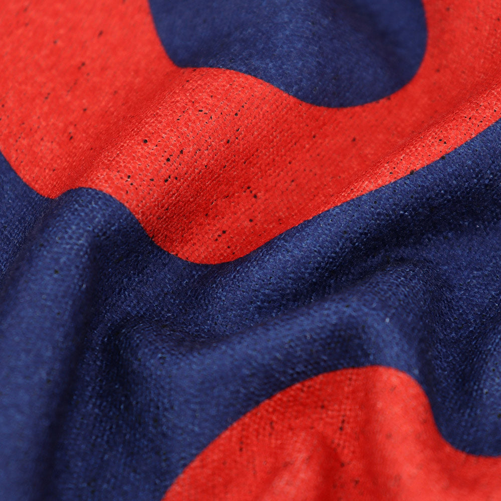 Phish Surf Towel Poncho in Classic Donut Red & Blue - Section 119