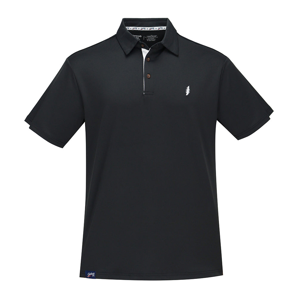 Grateful Dead Black Bolt Premium Performance Polo - Section 119