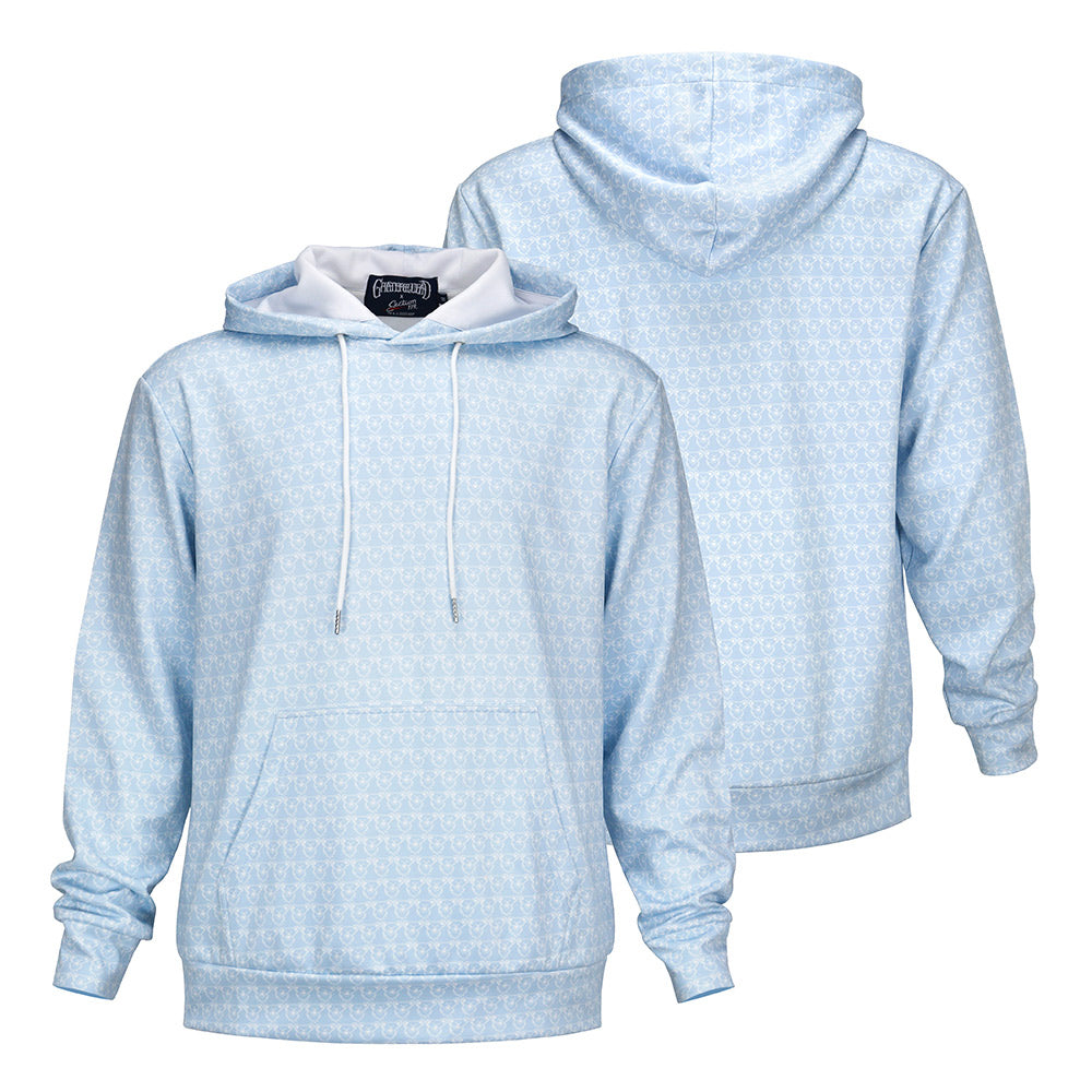 Light blue hooded on sale sweatshirt