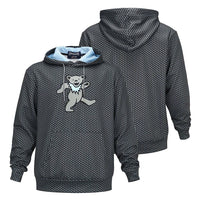 Grateful Dead Performance Hoodie All Over Dancing Bear In Black - Section 119