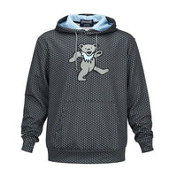Grateful Dead Performance Hoodie All Over Dancing Bear In Black - Section 119