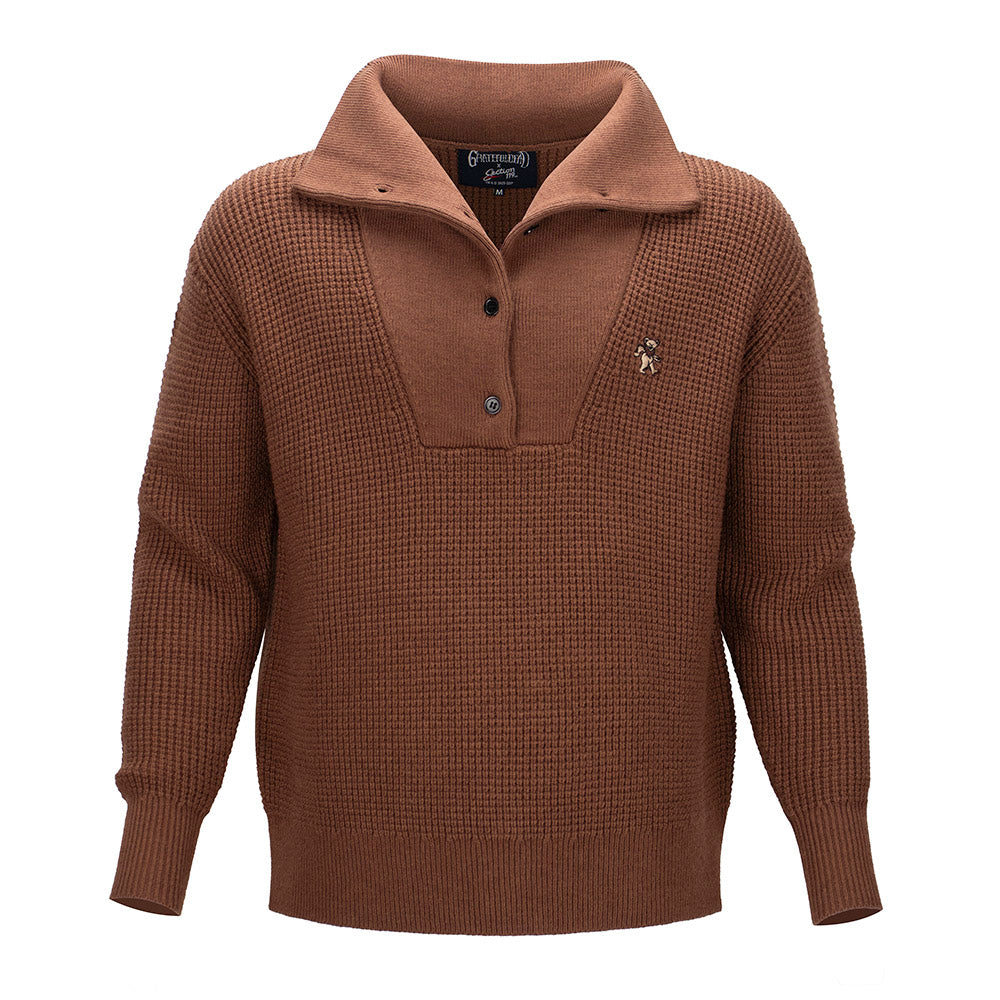 Grateful Dead | Women's Waffle Knit Button Down Sweater | Dancing