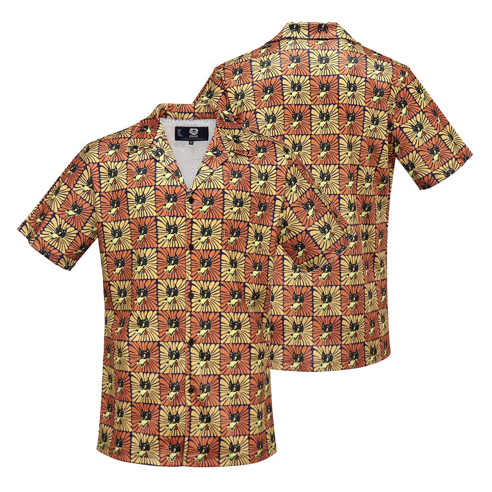 Jerry Garcia Iconic Mesh Button Down in Royal– Section 119