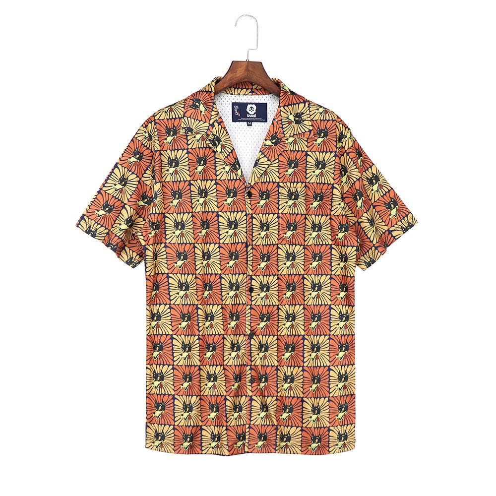 Jerry Garcia Dire Wolf Mesh Button Down - Section 119
