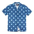 Jerry Garcia Iconic Mesh Button Down in Royal - Section 119