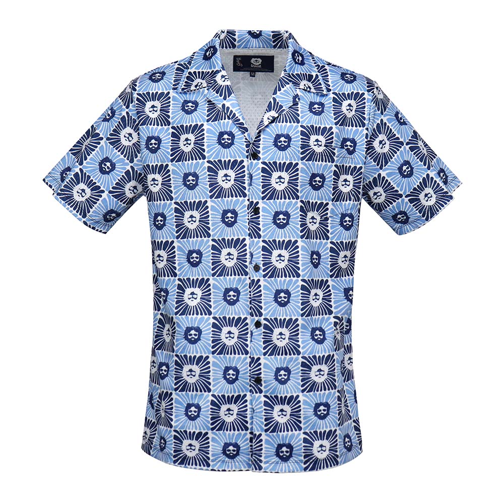 Jerry Garcia Smiling at You Mesh Button Down - Section 119