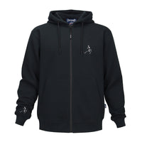 Grateful Dead Zip -Up Hoodie Black White Skeleton - 350gsm - Section 119