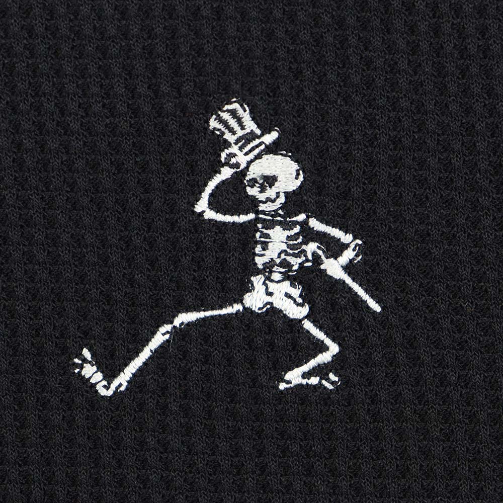 Grateful Dead Henley Black Skeleton - Section 119