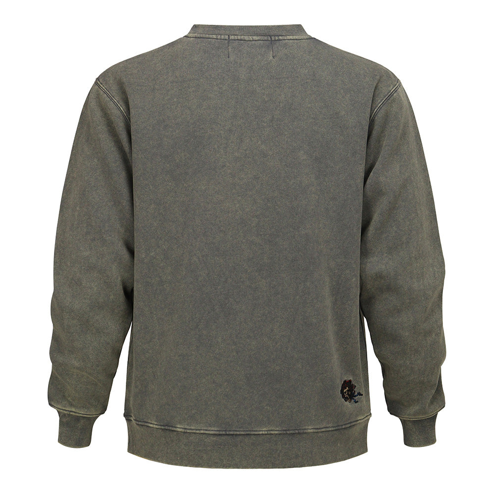 GD Crewneck Pigment Dye BERTHA ON GREY - Section 119