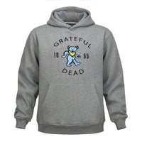 Grateful Dead Classic Hoodie Grey 1965 Blue Bear - Section 119