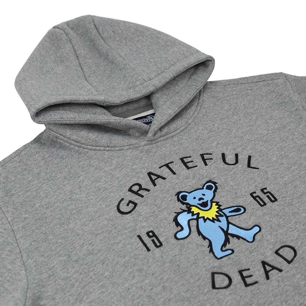 Grateful Dead Classic Hoodie Grey 1965 Blue Bear - Section 119