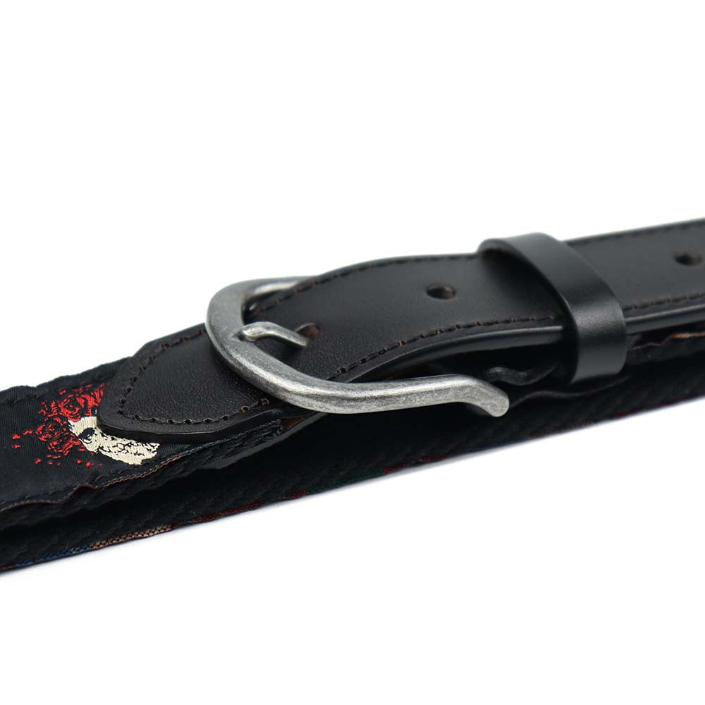 Grateful Dead Black Bertha Skull and Roses Belt - Section 119