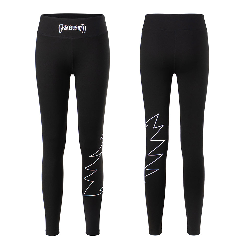 Gd High Rise Leggings Logo And Bolt On Black - Section 119