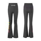 Gd Women High Rise Flared Pants Dancing Bear In Grey - Section 119