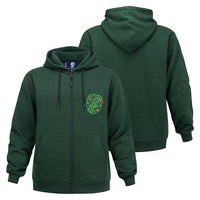 Jerry Garcia  Zip-Up Hoodie Vines and Roses in Green - Section 119
