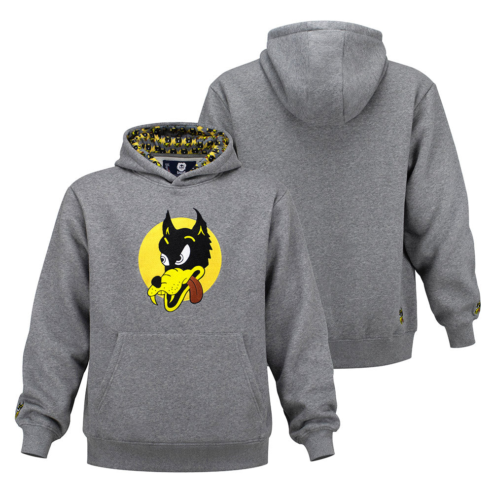 Jerry Garcia Classic Hoodie Wolf on Grey - Section 119