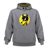 Jerry Garcia Classic Hoodie Wolf on Grey - Section 119