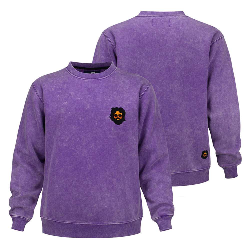 Jerry Garcia Pigment Dye Purple w/ Face - Section 119