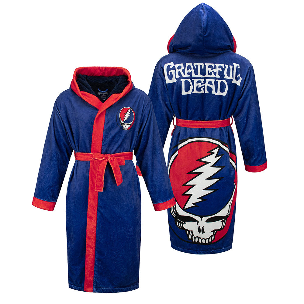 NEW! Grateful Dead Stealie Robe In Royal Blue - Section 119