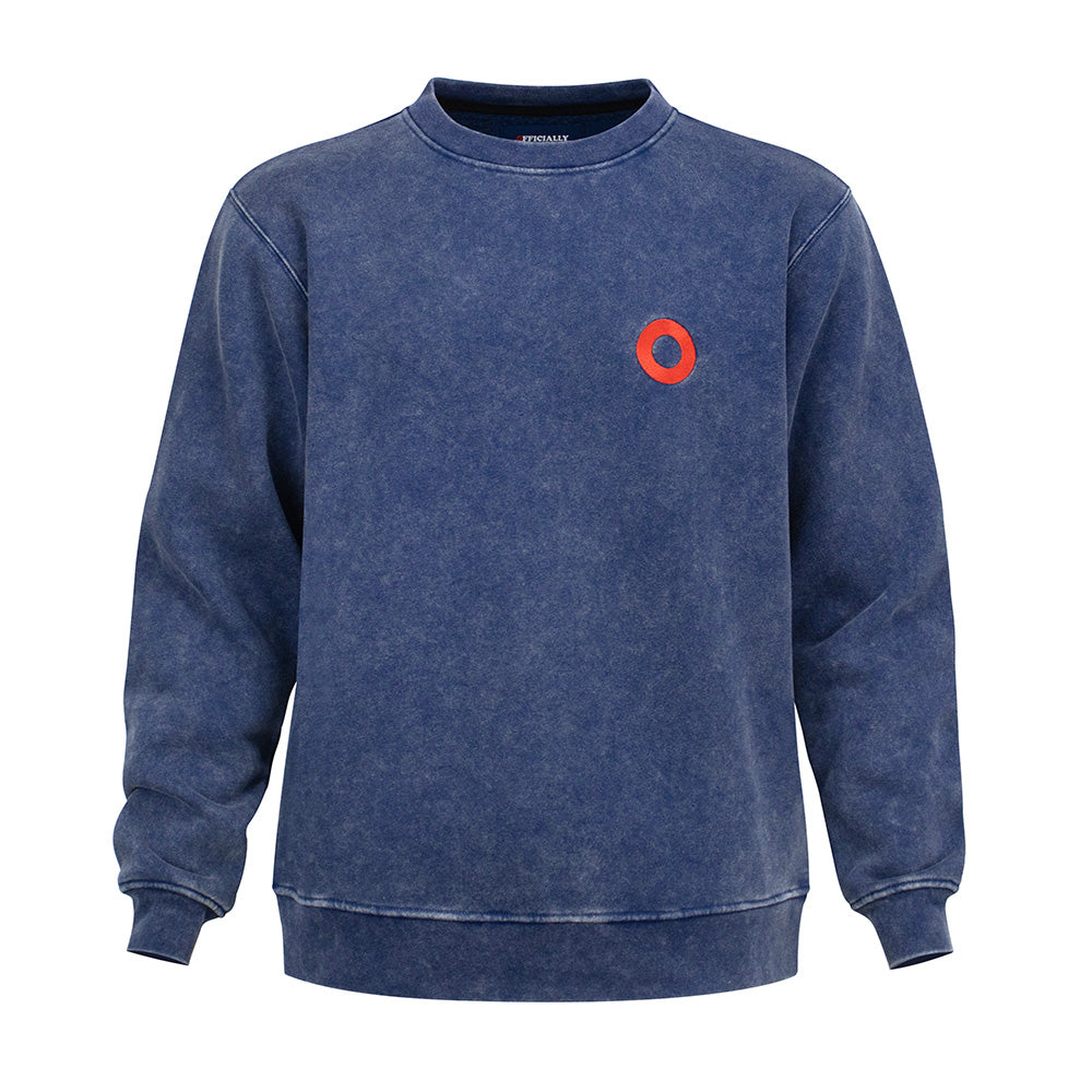 PHISH Crewneck Pigment Dye Red Donut on Navy - Section 119