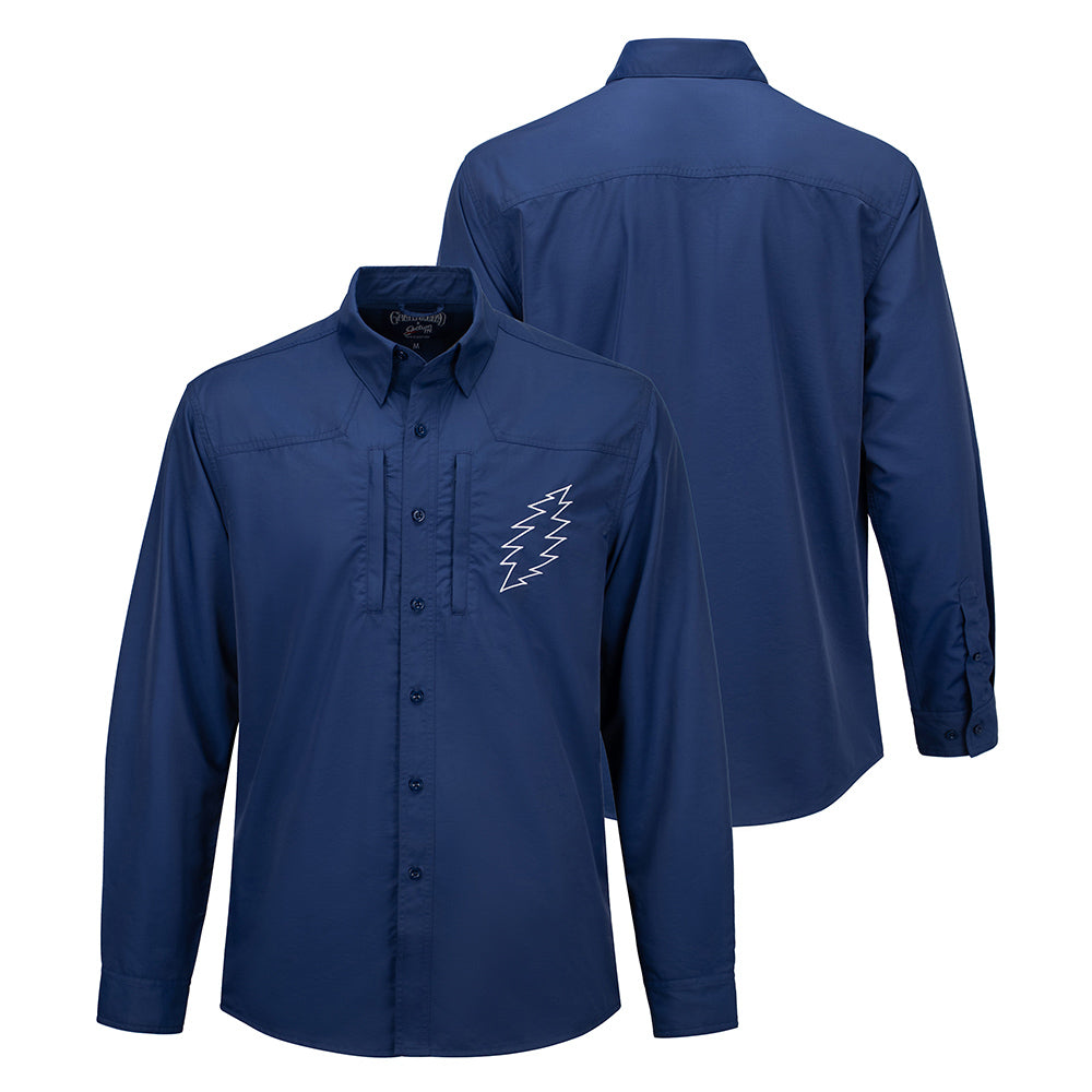 Grateful Dead Long Sleeve Tie Dye Loose Fit UPF 50 Swim Shirt– Section 119