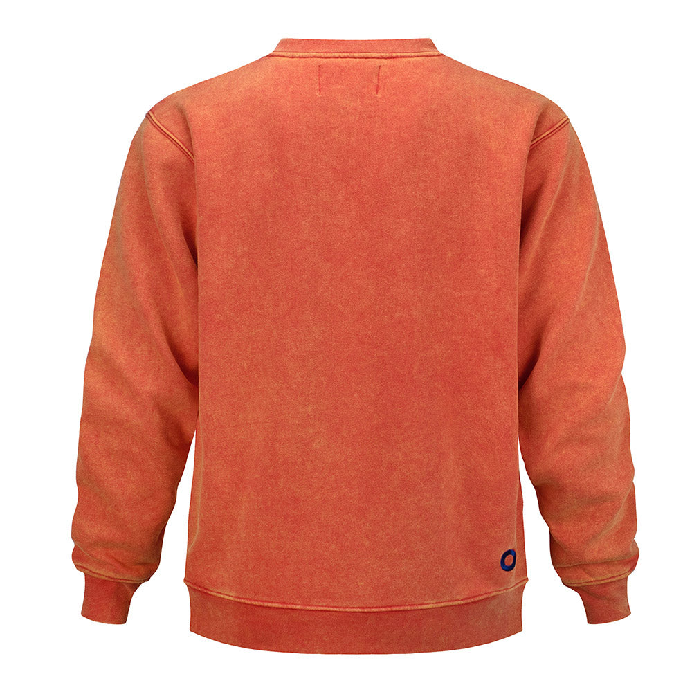 PHISH Crewneck Pigment Dye Navy Donut on Red - Section 119