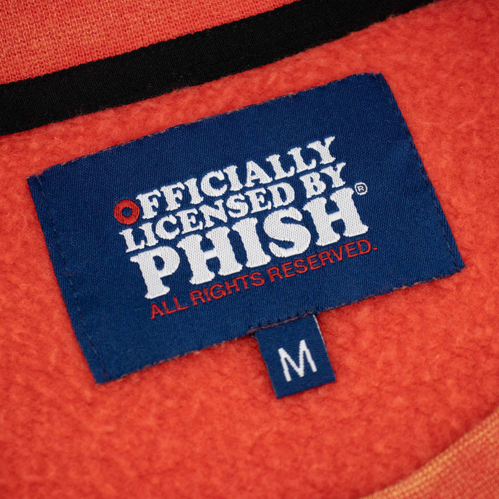 PHISH Crewneck Pigment Dye Navy Donut on Red - Section 119