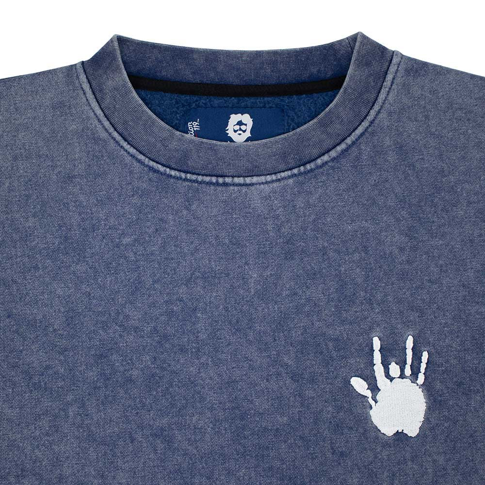 Jerry Garcia Pigment Dye Navy w/ hand - Section 119