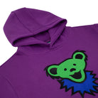 Grateful Dead Classic Hoodie Green Bear In Purple - Section 119