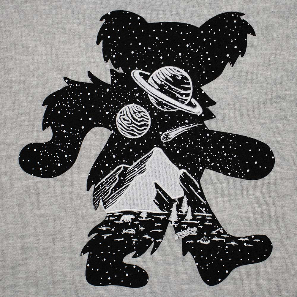 Grateful Dead Classic Hoodie Horizon Bear In Grey - Section 119