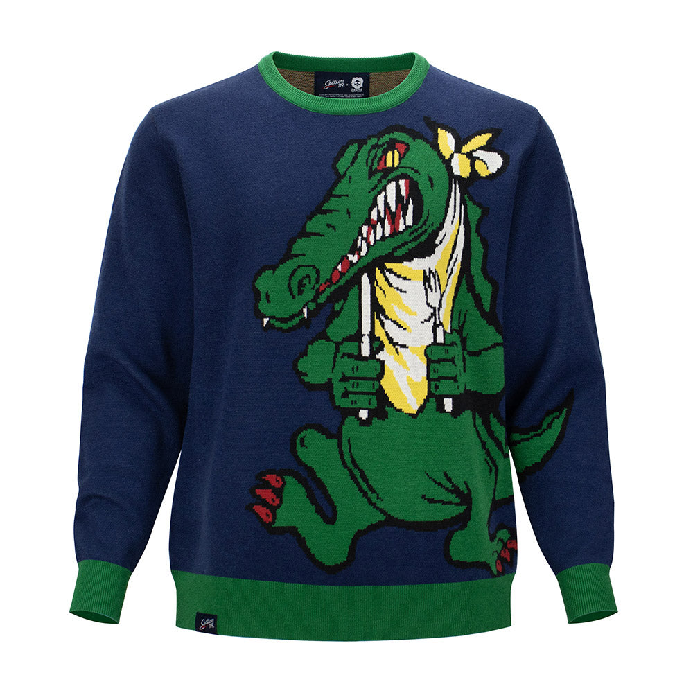 Jerry Garcia Regular Sweater Big Alligator Blue Section 119